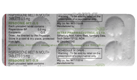 Risdone MT 0.5 Tablet MD image