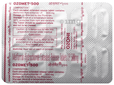 Ozomet 500 Tablet ER image