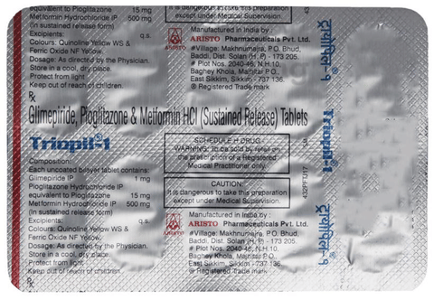 Triopil 1 Tablet SR image Triopil 1 Tablet SR image