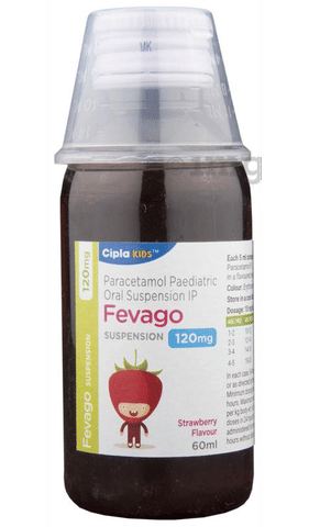 Fevago 120mg Oral Suspension Strawberry
