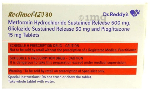Reclimet-PG 30 Tablet SR image Reclimet-PG 30 Tablet SR image