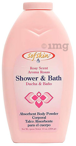 Sofskin Shower Bath Body Powder with Rosy Scent