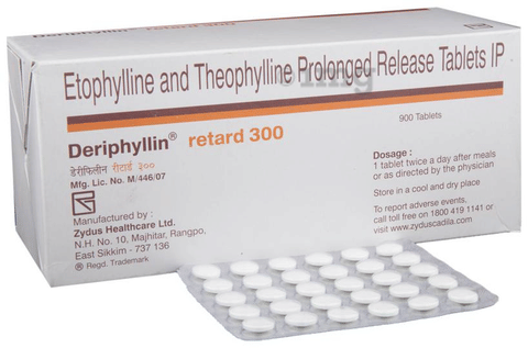 Deriphyllin Retard 300 Tablet PR image Deriphyllin Retard 300 Tablet PR image