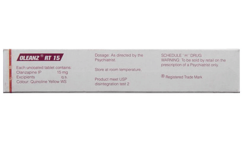 Oleanz RT 15 Tablet image