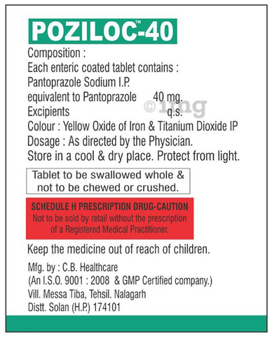 Poziloc 40 Tablet image