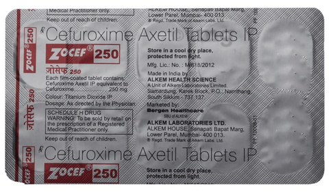 Zocef 250 Tablet image