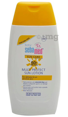 Sebamed Baby SPF 50+ Sun Lotion|pH Protection from UV rays|Water  Sweat Resistant