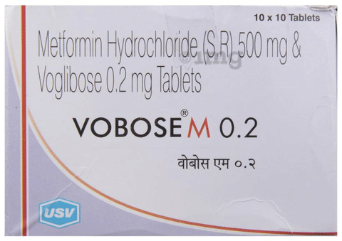 Vobose M 0.2 Tablet SR image Vobose M 0.2 Tablet SR image