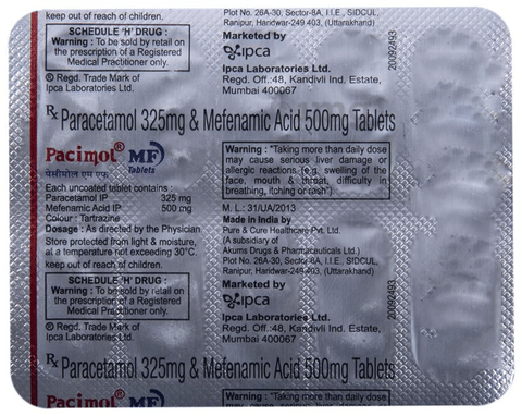Pacimol MF Tablet image