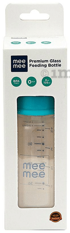 Mee mee glass feeding bottle 125ml sales