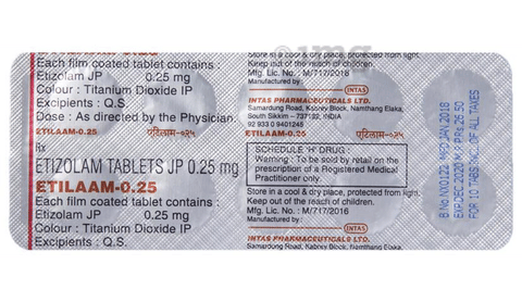 Etilaam 0.25 Tablet image