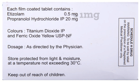 Etizola Beta 0.5 Tablet image Etizola Beta 0.5 Tablet image