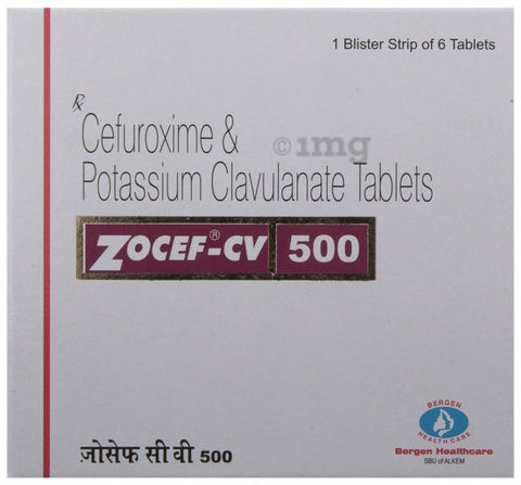 Zocef-CV 500 Tablet image