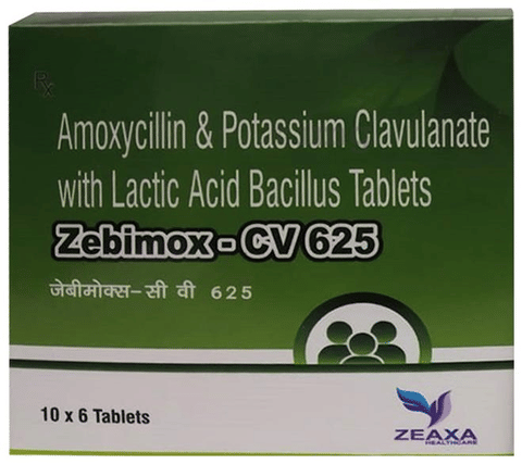Zebimox-CV 625 Tablet image