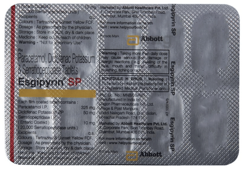 Esgipyrin SP Tablet image Esgipyrin SP Tablet image