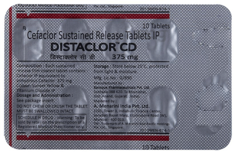 Distaclor CD 375mg Tablet SR image