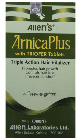 Allen's Arnica Plus (Hair Vitalizer 100 Ml+ Triofer 50 Tablets) Kit: Buy  box of 1 Kit at best price in India | 1mg