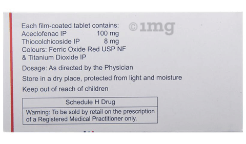 Zerodol TH 8 Tablet image