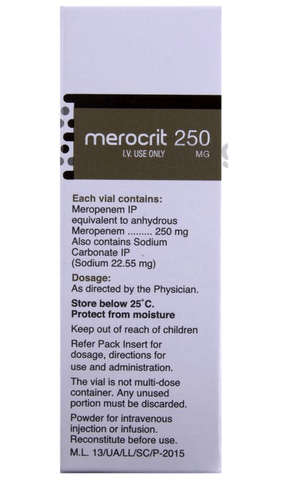 Merocrit 250mg Injection image Merocrit 250mg Injection image