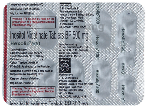 Hexolip 500 Tablet image