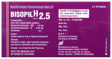 Bisopil H 2.5 Tablet