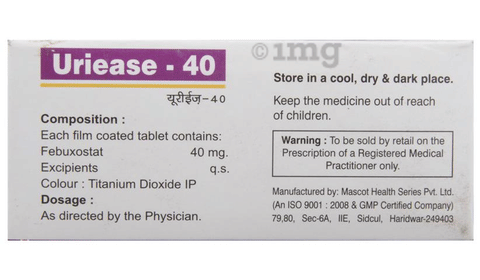 Uriease 40 Tablet image