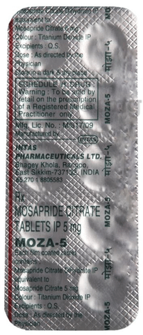 Moza 5 Tablet View Uses Side Effects Price and Substitutes 1mg