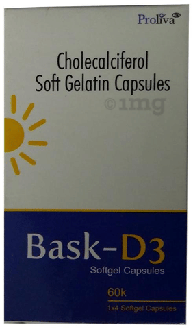 Bask-D3 Soft Gelatin Capsule image Bask-D3 Soft Gelatin Capsule image