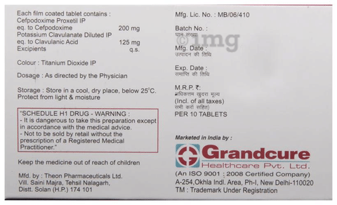 Grandcef-CV Tablet image Grandcef-CV Tablet image