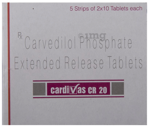 Cardivas CR 20 Tablet image