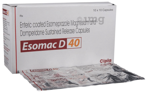 Esomac D 40 Capsule SR: View Uses, Side Effects, Price and Substitutes