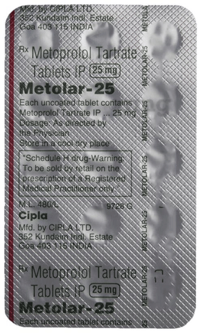 Metolar 25 Tablet image