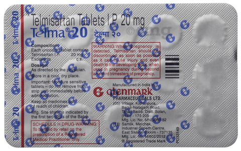 Telma 20 Tablet image