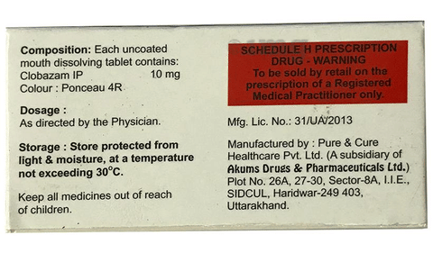 Adclobaz 10 Tablet MD image