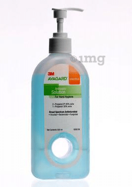 3M Avagard Handrub Hand Sanitizer Antiseptic Solution Buy bottle of 500.0 ml Sanitizer at best price in India 1mg