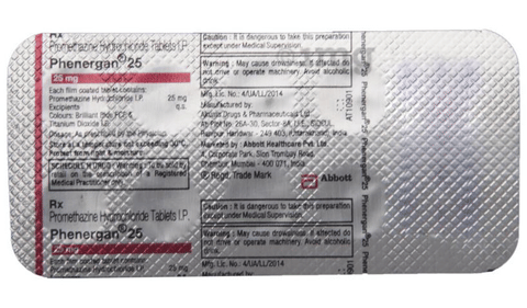 Phenergan 25 Tablet image