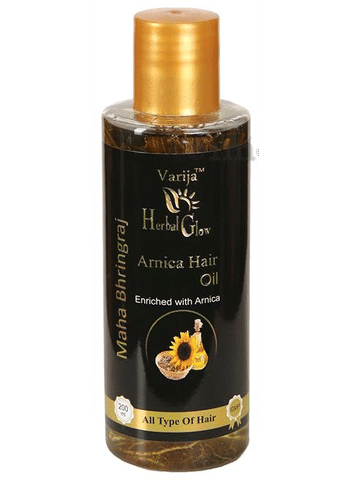 Varija Herbal Glow Maha Bhringraj Hair Oil Arnica: Buy bottle of 200 ml Oil  at best price in India | 1mg
