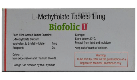 Biofolic 1mg Tablet image