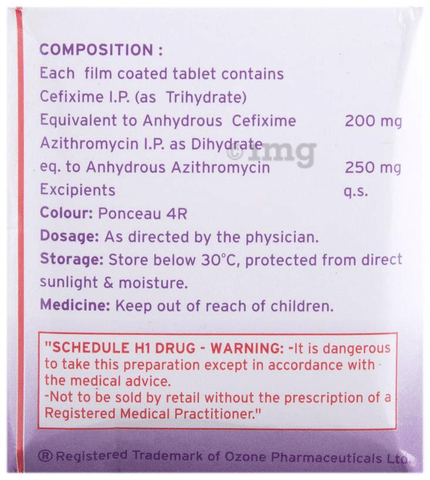 Cefilab-AZ 250 Tablet image