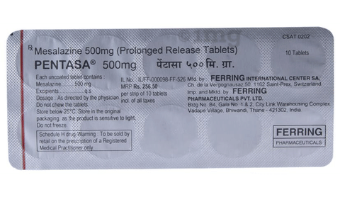 Pentasa 500mg Tablet PR image