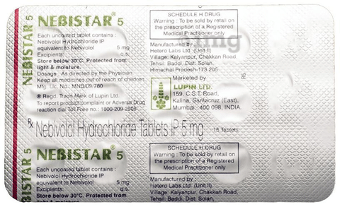 Nebistar 5 Tablet View Uses Side Effects Price and Substitutes