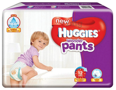 Huggies Wonder Pants Extra Large XL Size Diapers 56 Count  Huggies  Wonder Pants Double Extra Large XXL Size Diapers Combo Pack of 2 24  Counts Per Pack 48  Price History