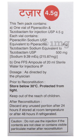 Tazar 4.5g Injection image