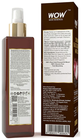Buy WOW Skin Science Onion Hair Oil for Hair Fall Control  Helps Promote  Hair Growth  With ColdPressed Onion Black Seed Oil Extracts  No Mineral  Oil  Pump 150ml Online