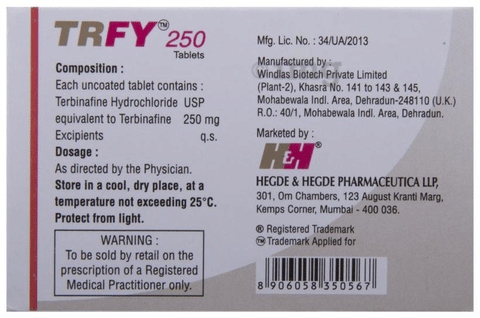 Trfy 250 Tablet image