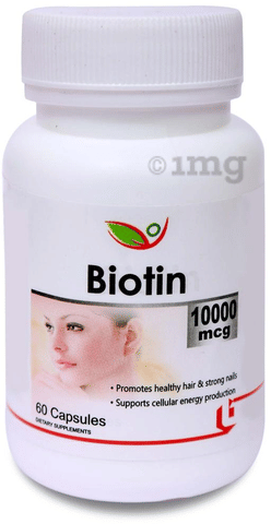 Biotrex Biotin 10000mcg Capsule image Biotrex Biotin 10000mcg Capsule image
