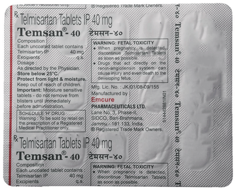 Temsan 40 Tablet image