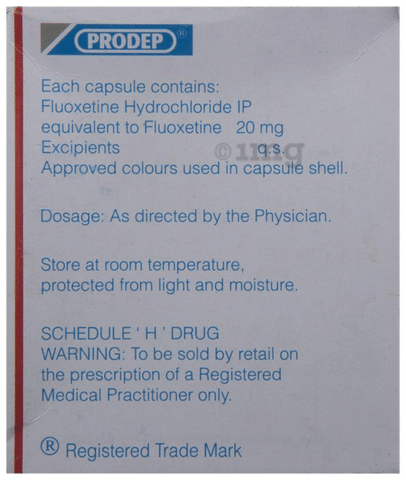 Prodep Capsule View Uses Side Effects Price and Substitutes 1mg