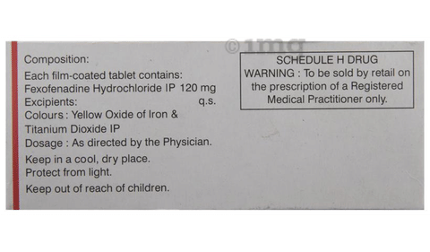 Fexofen 120 Tablet image