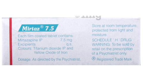 Mirtaz 7.5 Tablet image